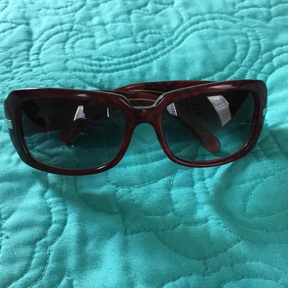 Burberry Maroon Plaid Sunglasses (B 4015)